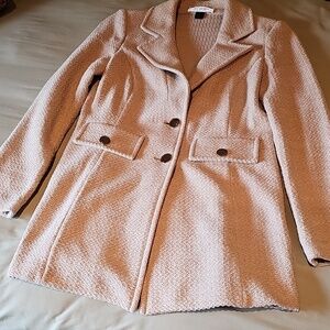 St. John Collection Beige Textured Women's Blazer Jacket